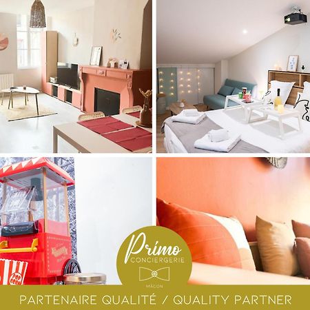 Food And Chill - Deux Appartements Hypercentre - 1 Theme Cinema - By Primo C0Nciergerie Tournus Bagian luar foto
